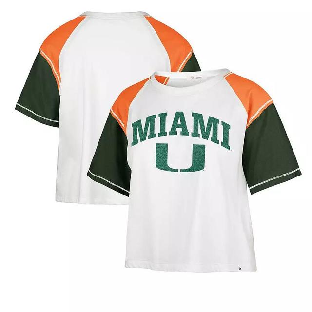 Womens 47 Miami Hurricanes Serenity Gia Cropped T-Shirt Product Image