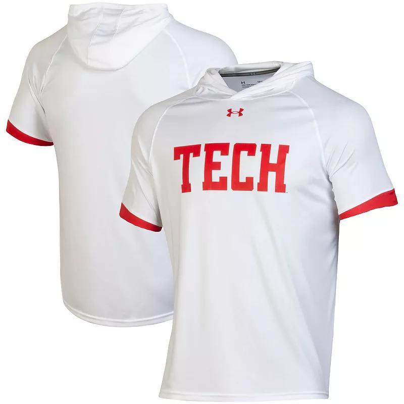 Mens Under Armour Texas Tech Red Raiders On-Court Basketball Shooting Hoodie Raglan Performance T-Shirt Product Image