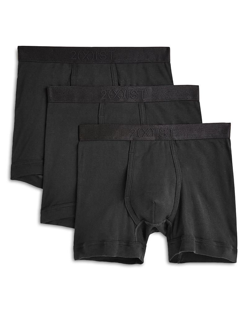 2(X)IST 3-Pack Pima Cotton Boxer Brief (Black) Men's Underwear Product Image