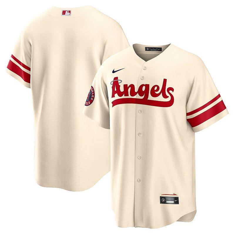 Mens Nike Cream Los Angeles Angels 2022 City Connect Replica Team Jersey Product Image