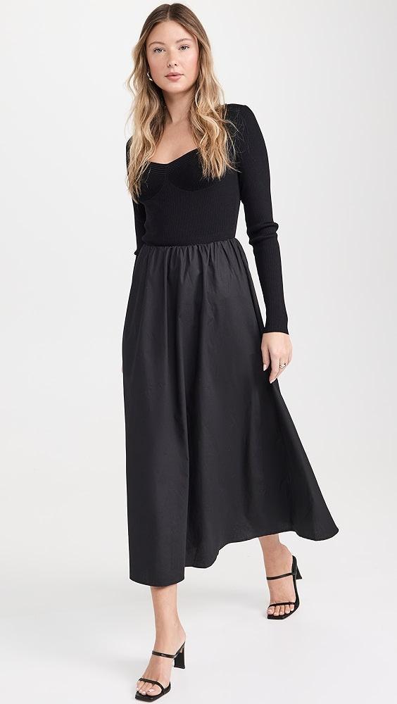 Moon River Mixed Media Dress | Shopbop Product Image