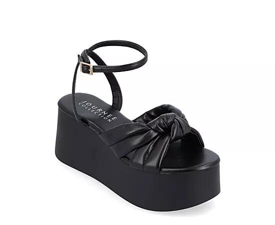 Journee Collection Womens Lailee Platform Sandal Wedges Product Image