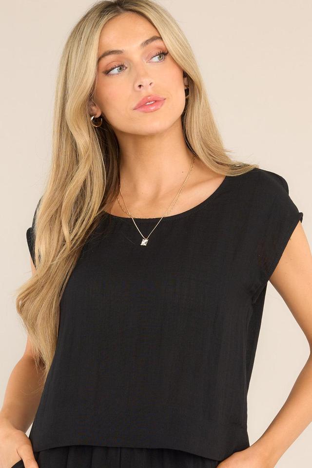 Signature Staple Black Top Product Image