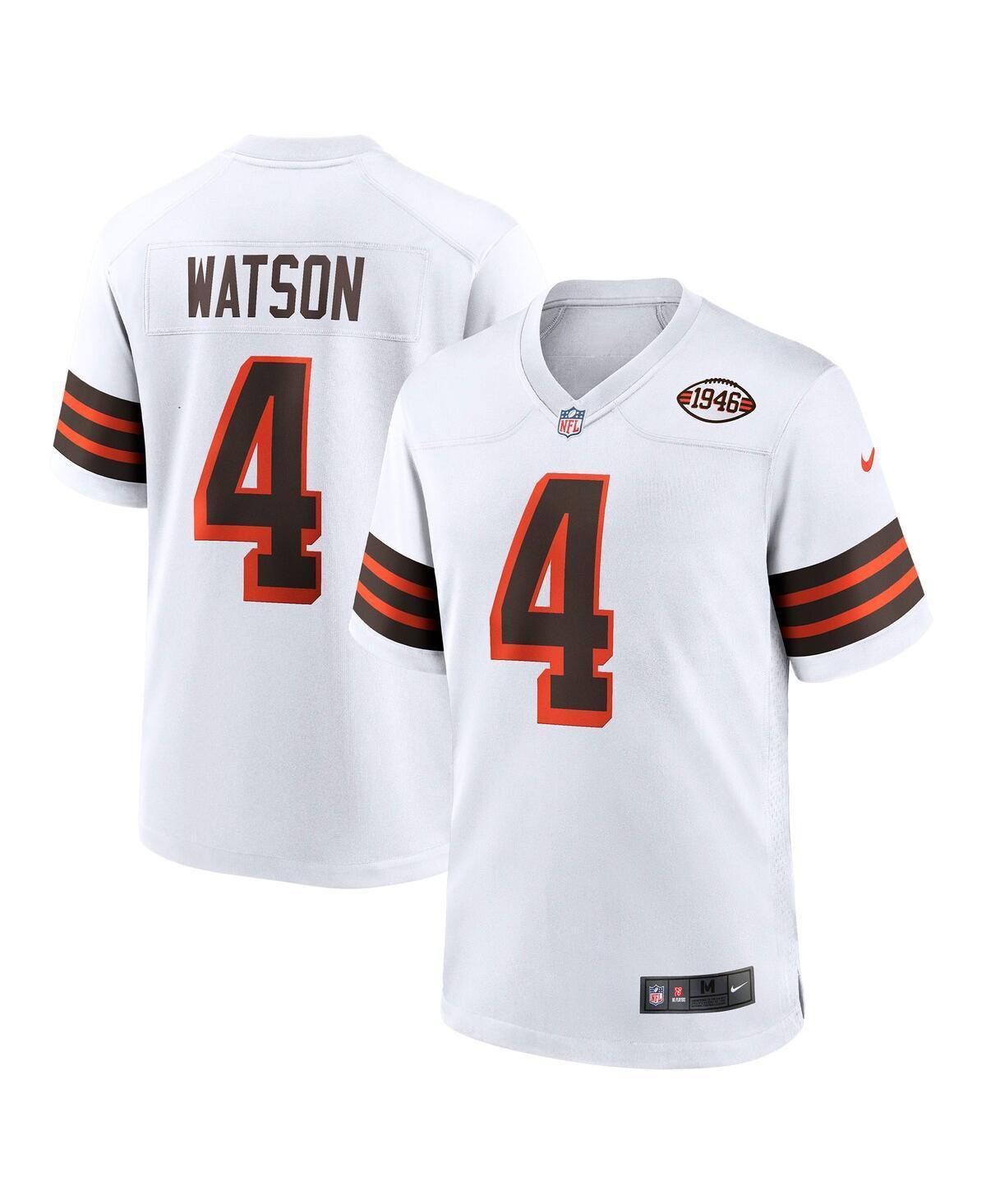 Mens Nike Deshaun Watson White Cleveland Browns Alternate Game Jersey Product Image