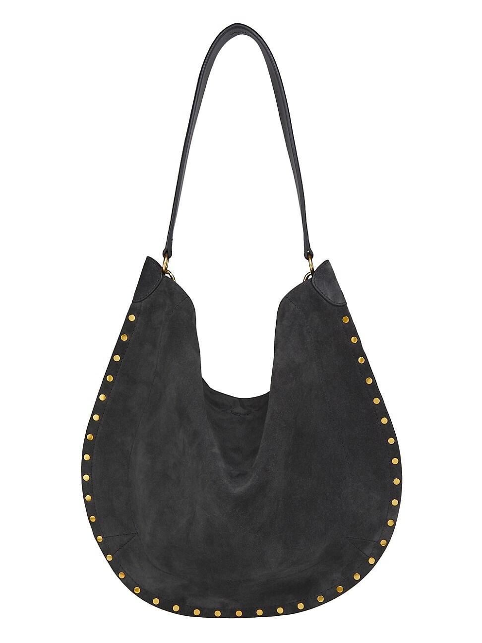 Womens Oskan Studded Suede Hobo Bag Product Image