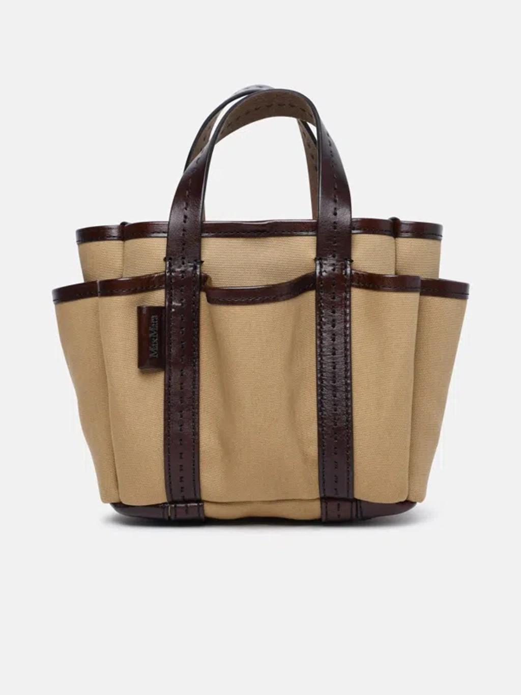 'giardiniera' Brown Cotton Mini Bag Product Image