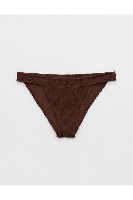 Aerie Crinkle Banded Cheeky Bikini Bottom Women's Product Image