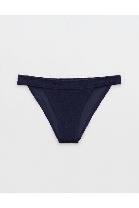 Aerie Crinkle Banded Cheeky Bikini Bottom Women's Product Image