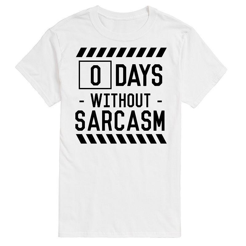 Big & Tall 0 Days Without Sarcasm Tee, Mens Product Image