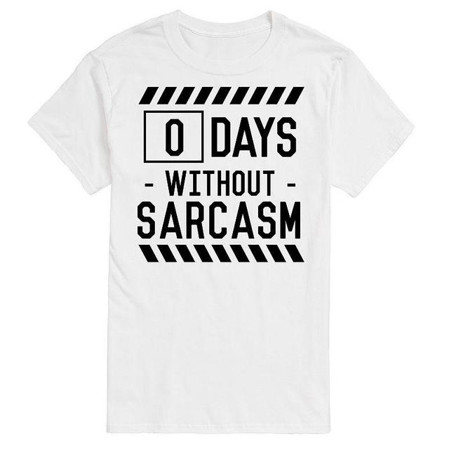 Big & Tall 0 Days Without Sarcasm Tee, Mens Product Image