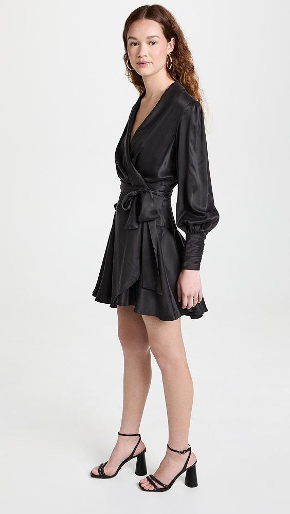 Zimmermann Silk Wrap Mini Dress | Shopbop Product Image