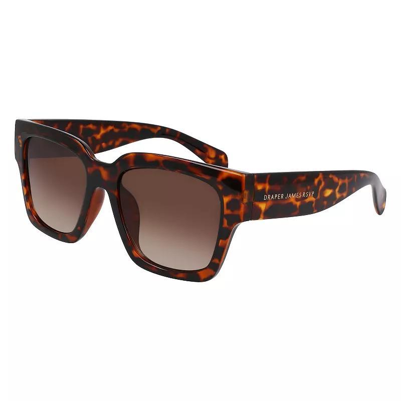 Womens Draper James 55mm Oversized Rectangle Sunglasses Product Image