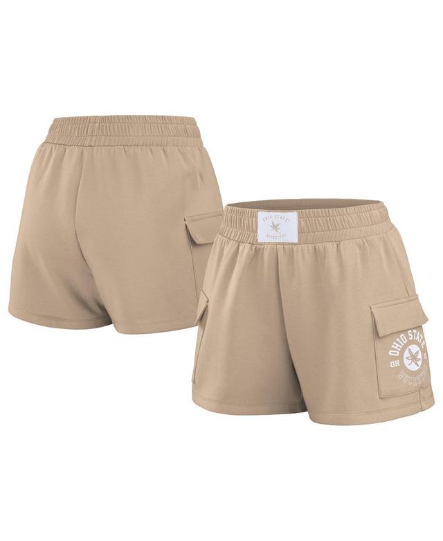 Wear by Erin Andrews Womens Tan Ohio State Buckeyes Neutral Shorts Product Image