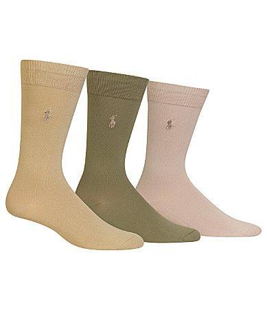 Polo Ralph Lauren Mens 3 Pk. Supersoft Dress Socks Product Image