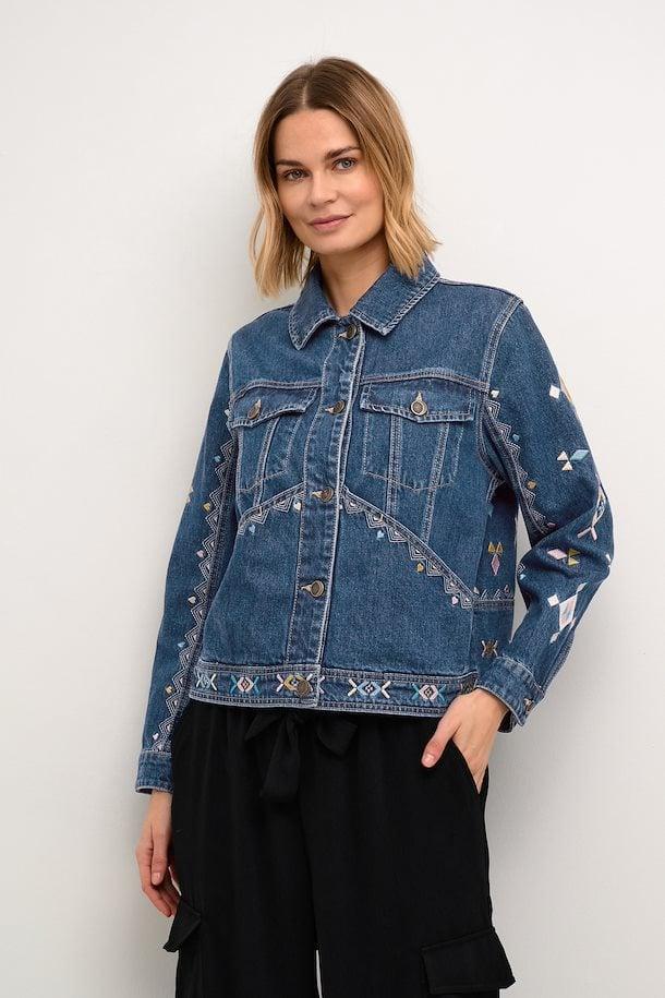 CUbonella Denim jacket with embroidery Product Image