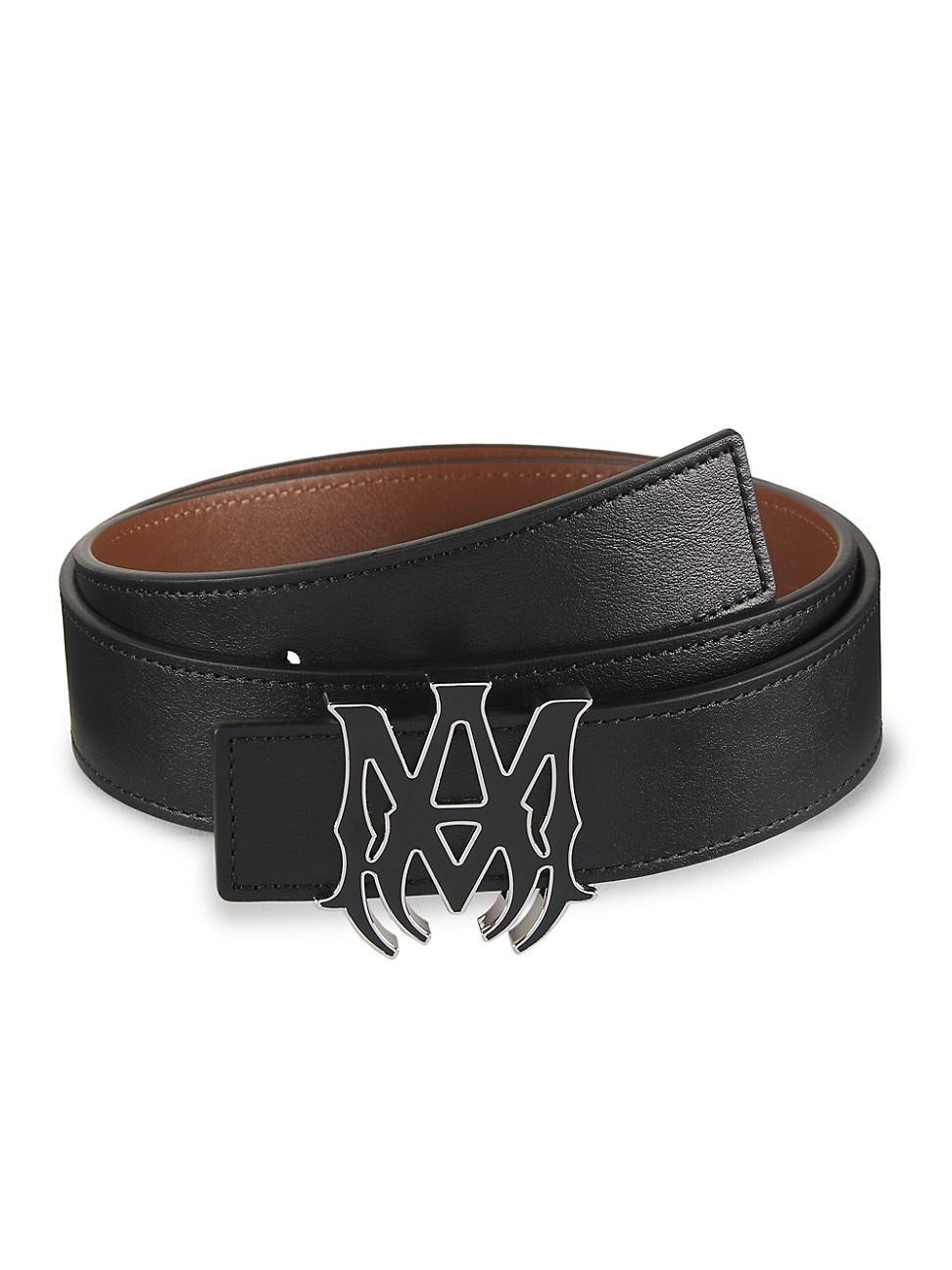 Mens MA Logo Buckle Reversible Belt Product Image