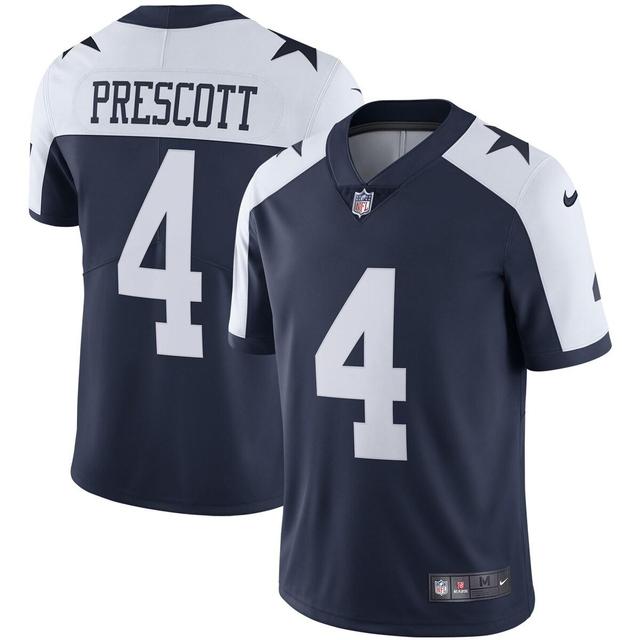 Mens Nike Dak Prescott Navy Dallas Cowboys Alternate Vapor Limited Jersey Product Image