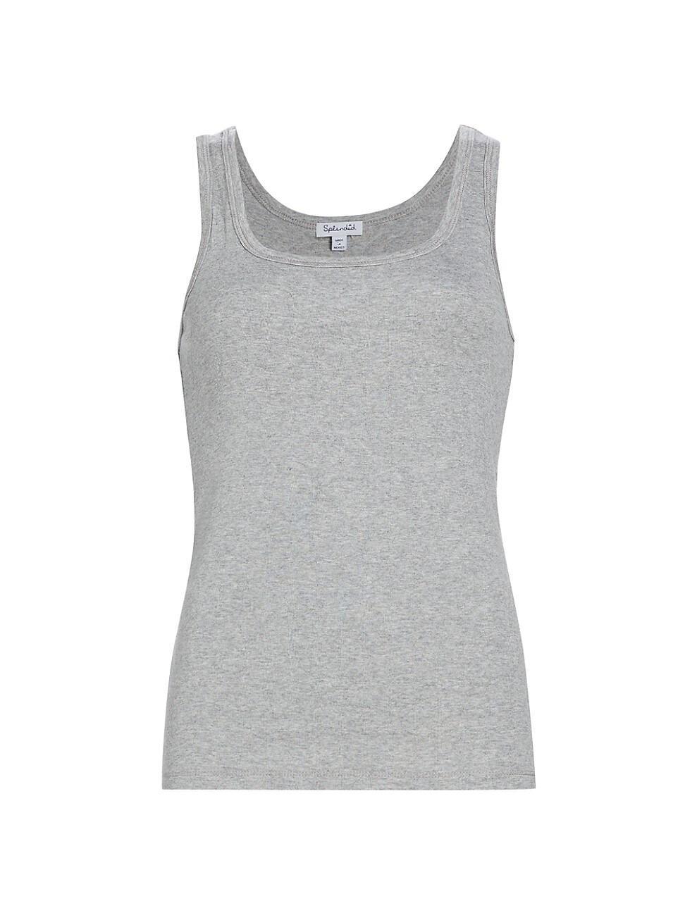 Womens Cotton-Blend Scoop Tank Product Image