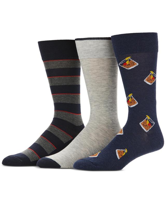 Perry Ellis Portfolio Mens 3pk. Graphic Socks Product Image