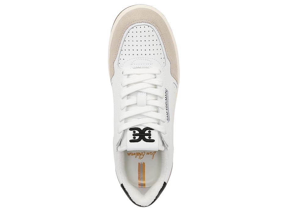 Sam Edelman Womens Harper Lace-Up Low-Top Court Sneakers - White Product Image