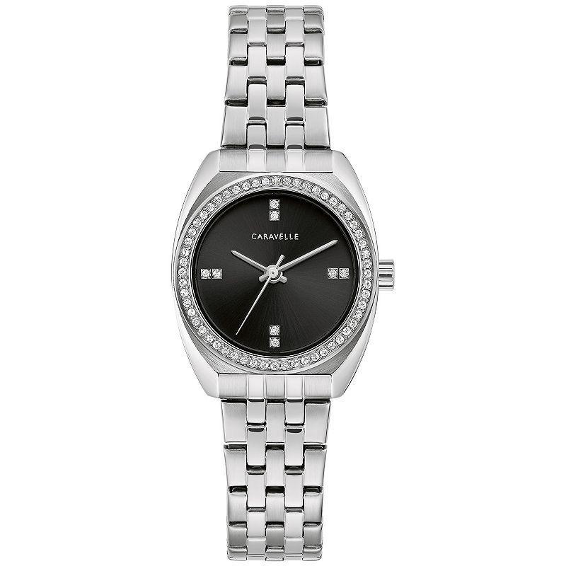 Caravelle by Bulova Womens Crystal Accent Stainless Steel Watch - 43L219 Silver Product Image