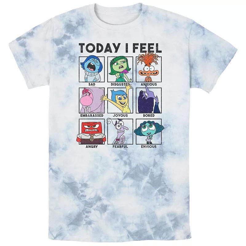 Mens Inside Out 2 Today I Feel Group Shot Emotion Boxes Bombard Wash Graphic Tee Product Image