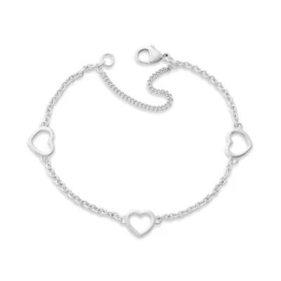 Heart Station Charm Bracelet Product Image