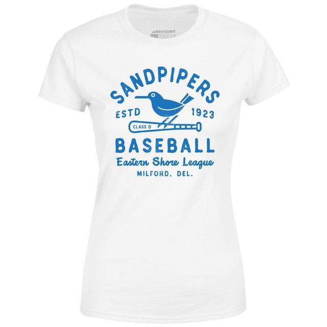 Milford Sandpipers - Delaware - Vintage Defunct Baseball Teams - Women's T-Shirt Female Product Image