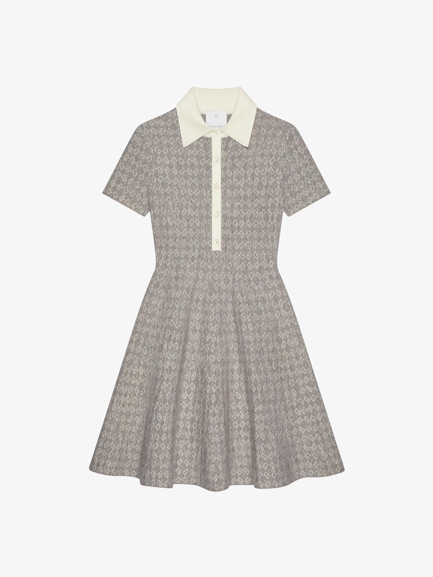 Polo dress in monogram 72 jacquard Product Image