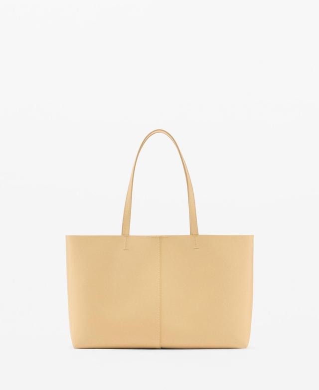 Mango Womens Leather-Effect Shopper Bag Product Image