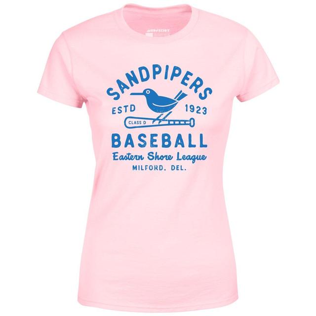 Milford Sandpipers - Delaware - Vintage Defunct Baseball Teams - Women's T-Shirt Female Product Image