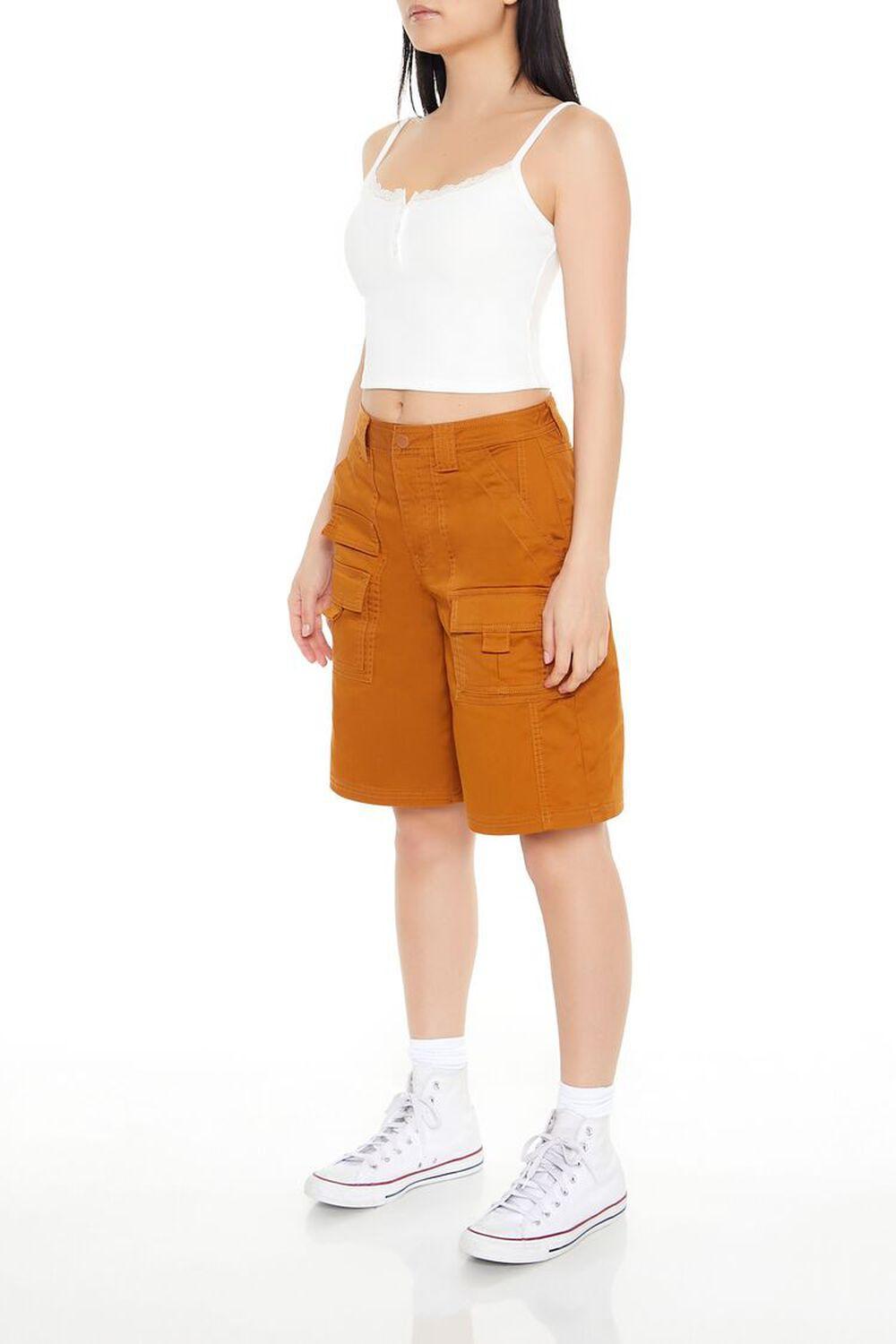 Twill Cargo Bermuda Shorts | Forever 21 Product Image