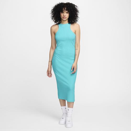 Nike Sportswear Chill Rib Women's Slim Sleeveless Midi Dress Product Image