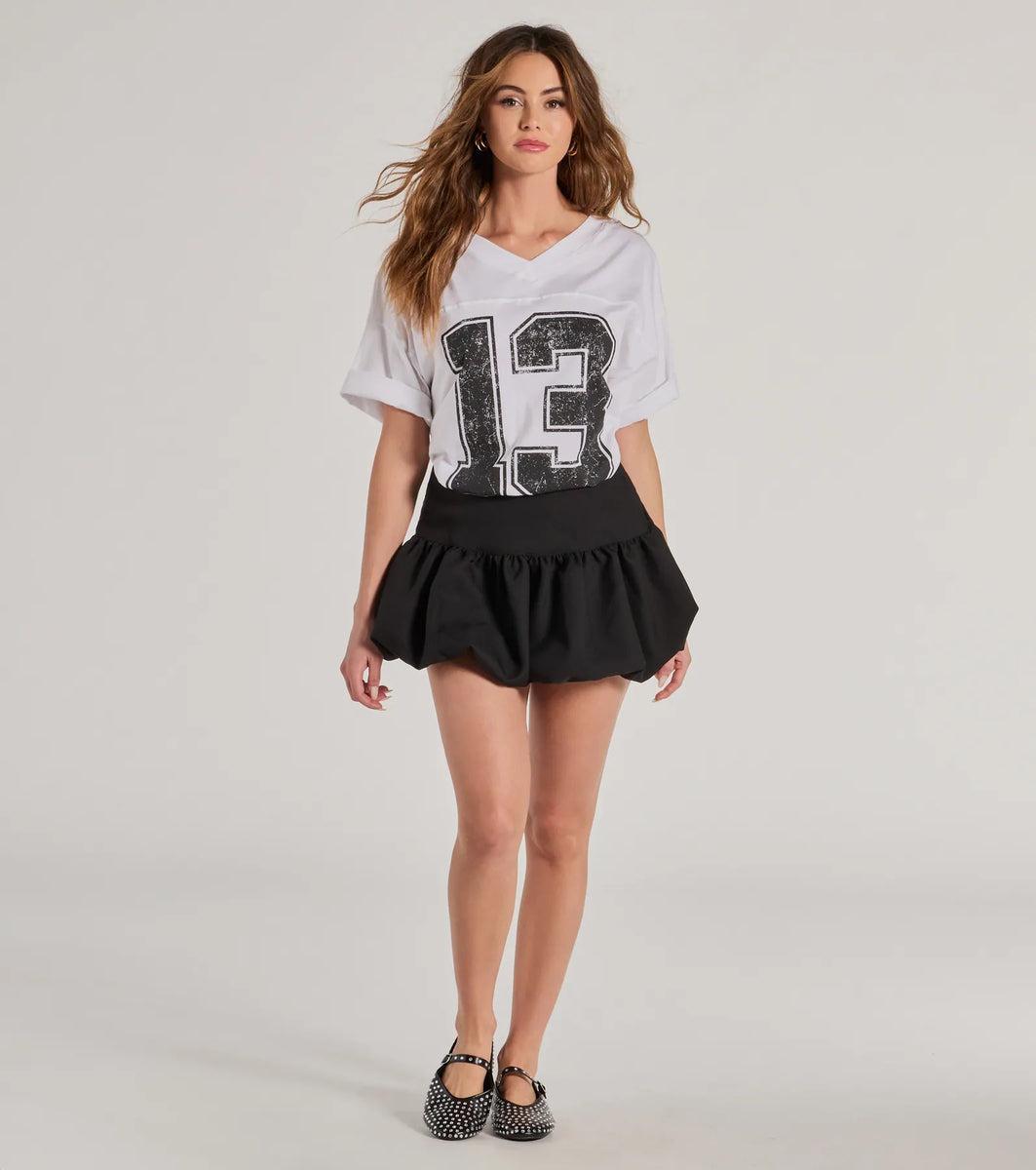 Sporty Style Oversized Graphic Tee Product Image