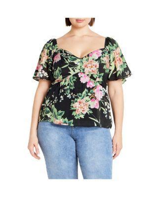 Plus Size Marci Print Top Product Image