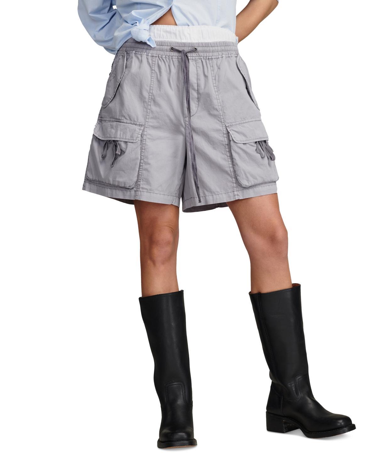 Lucky Brand Womens Cotton Utility Shorts Product Image