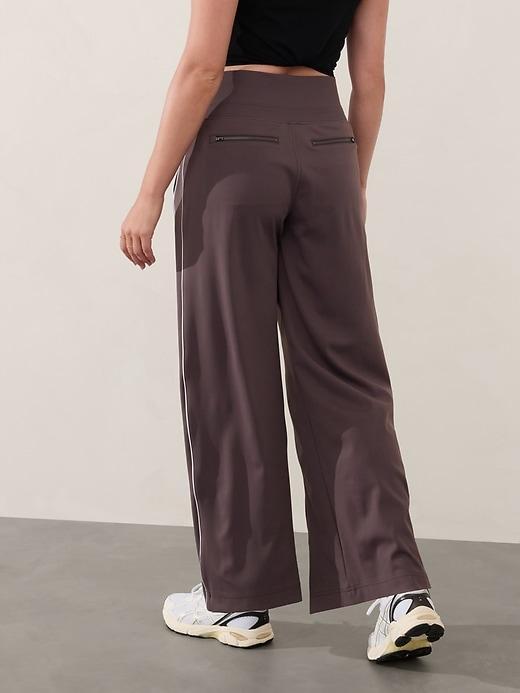 Venice High Rise Track Stripe Wide Leg Pant Product Image