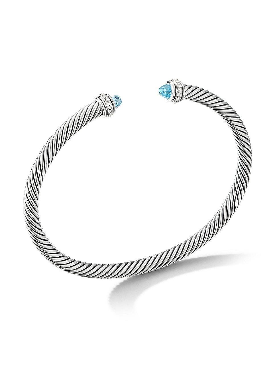 Womens Cable Classics Bracelet in Sterling Silver Product Image