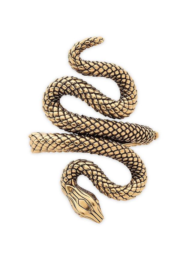 Womens Snake Vintage Gold Ring Product Image