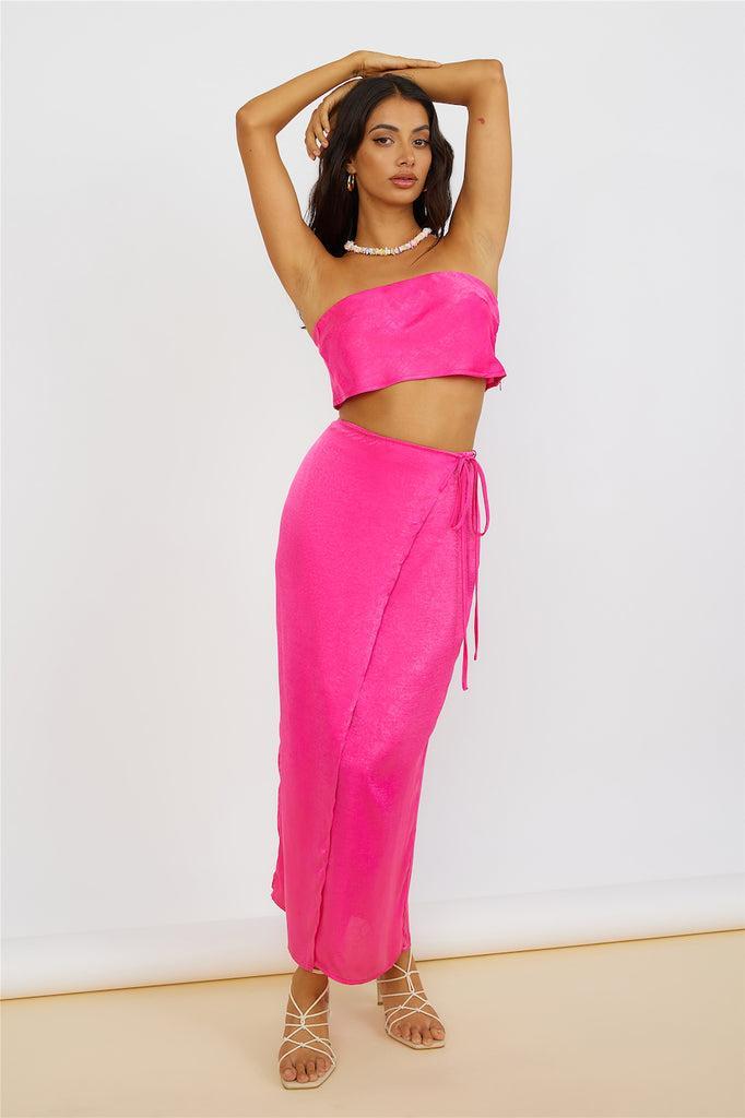 The Right Place Maxi Skirt Pink Product Image