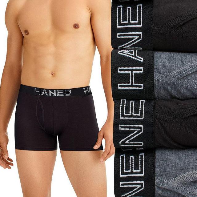 Hanes Ultimate Comfort Flex Fit Total Support Pouch Mens Trunk Underwear, Assorted, 4-Pack 2XL Product Image