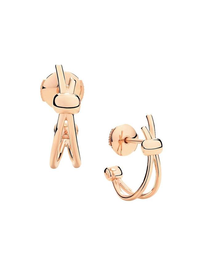 Womens Together 18K Rose Gold Hoop Earrings Product Image