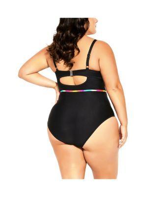 Plus Size Ombre Underwire 1 Piece Product Image