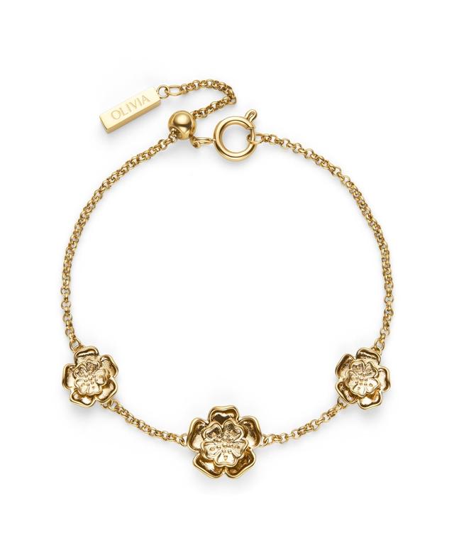 Olivia Burton Womens Tudor Rose Gold-Plated Bracelet Product Image