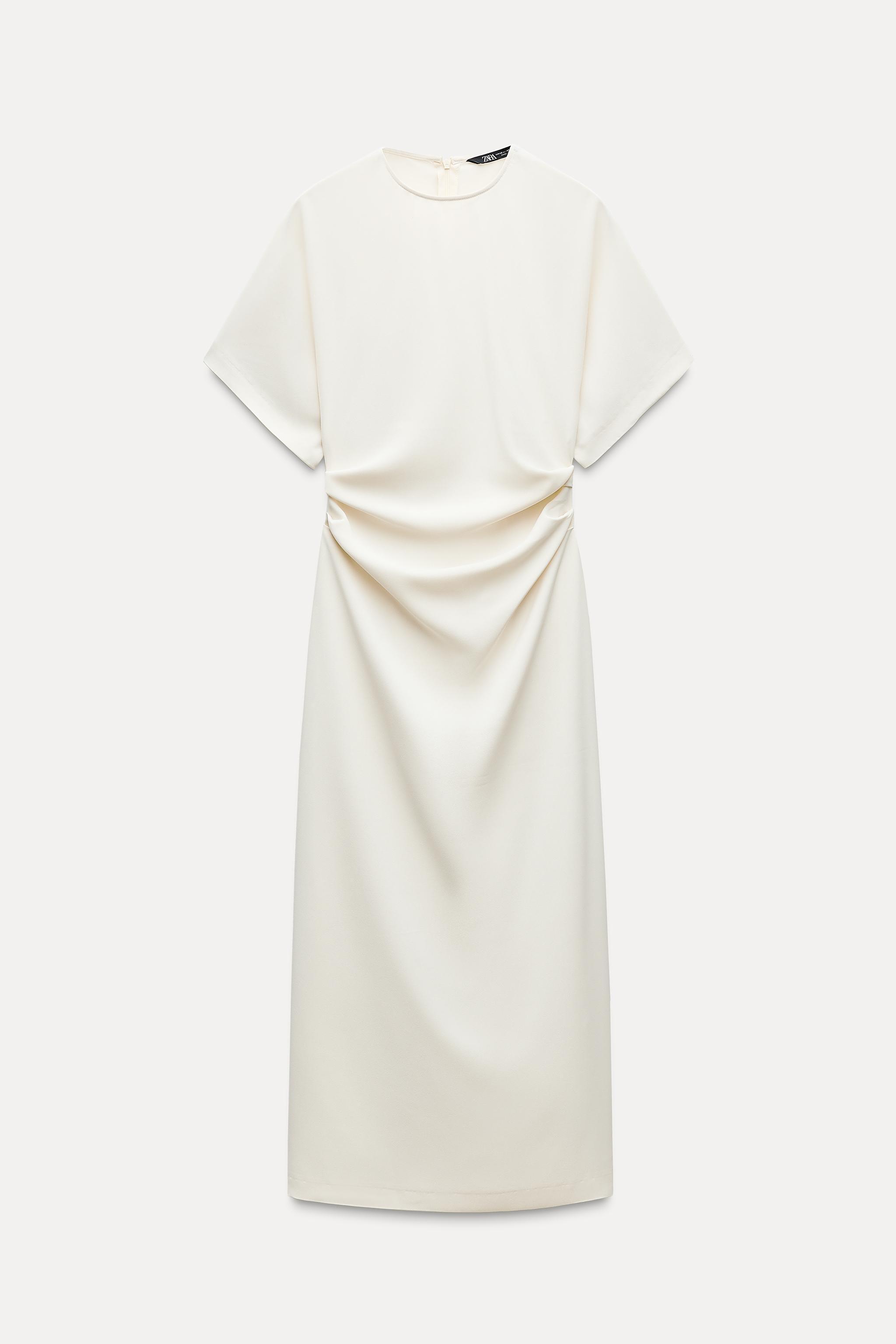 DRAPED FITTED DRESS Product Image