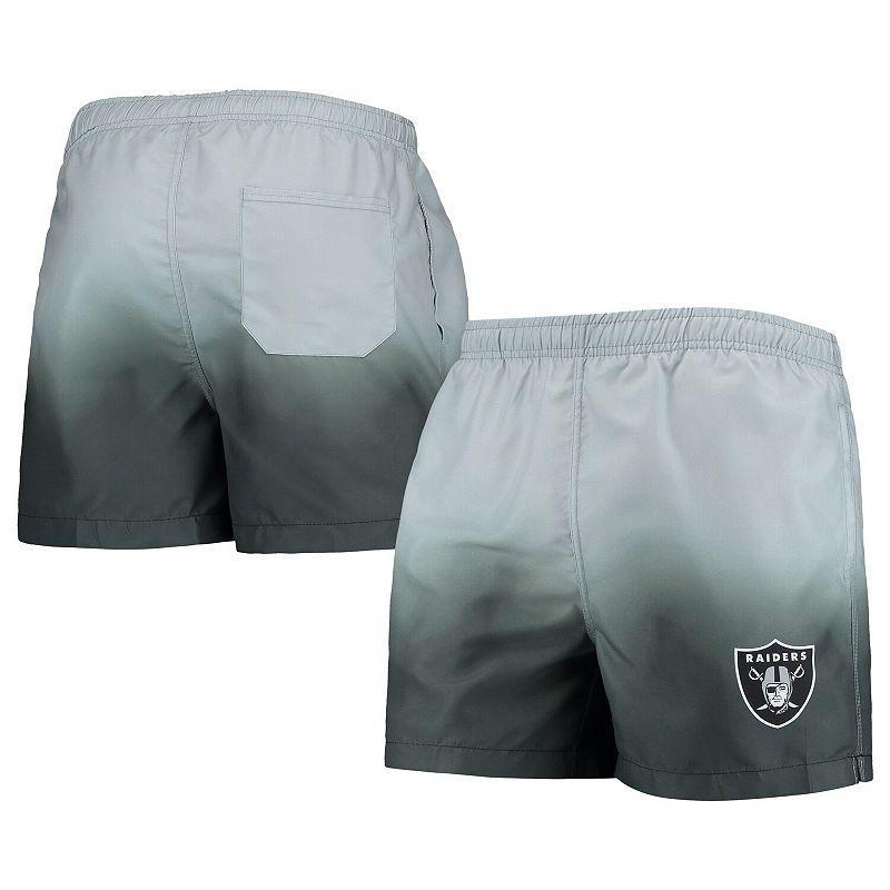 Mens FOCO Black Las Vegas Raiders Dip-Dye Swim Shorts Product Image