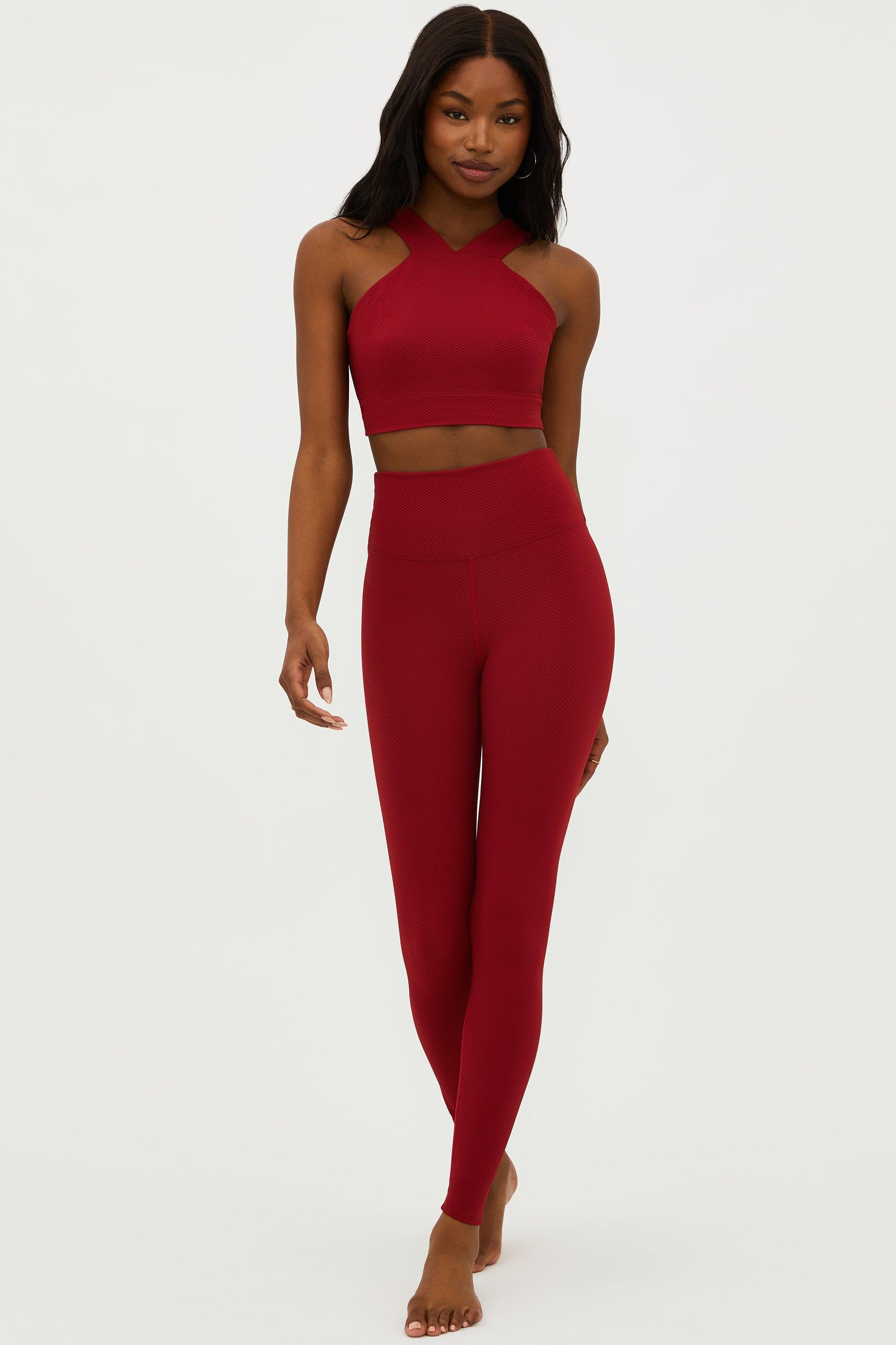 Piper Legging Rio Red Waffle Product Image