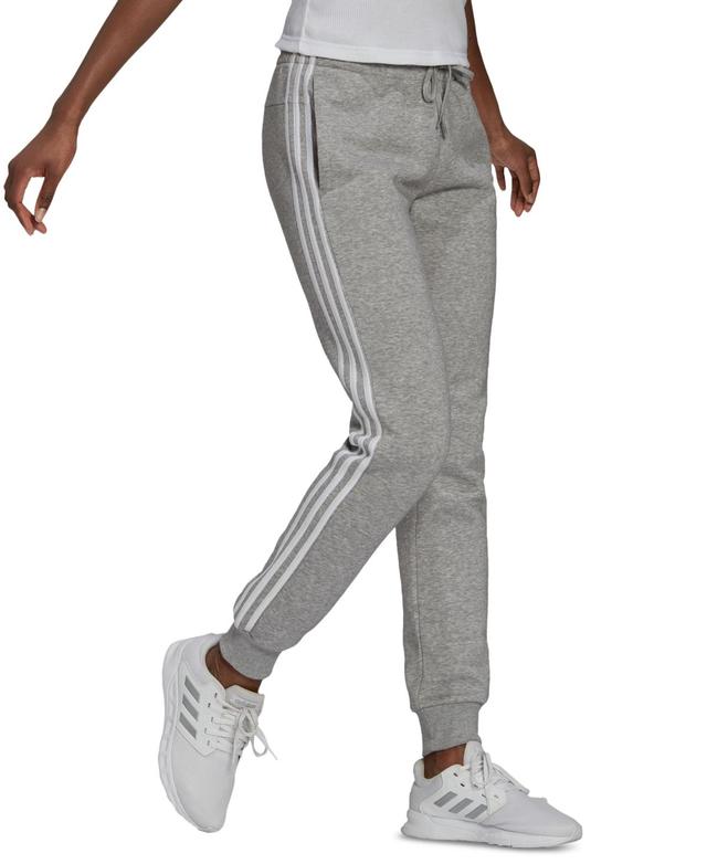 Womens adidas Sportswear Essentials 3-Stripes Fleece Pants Product Image