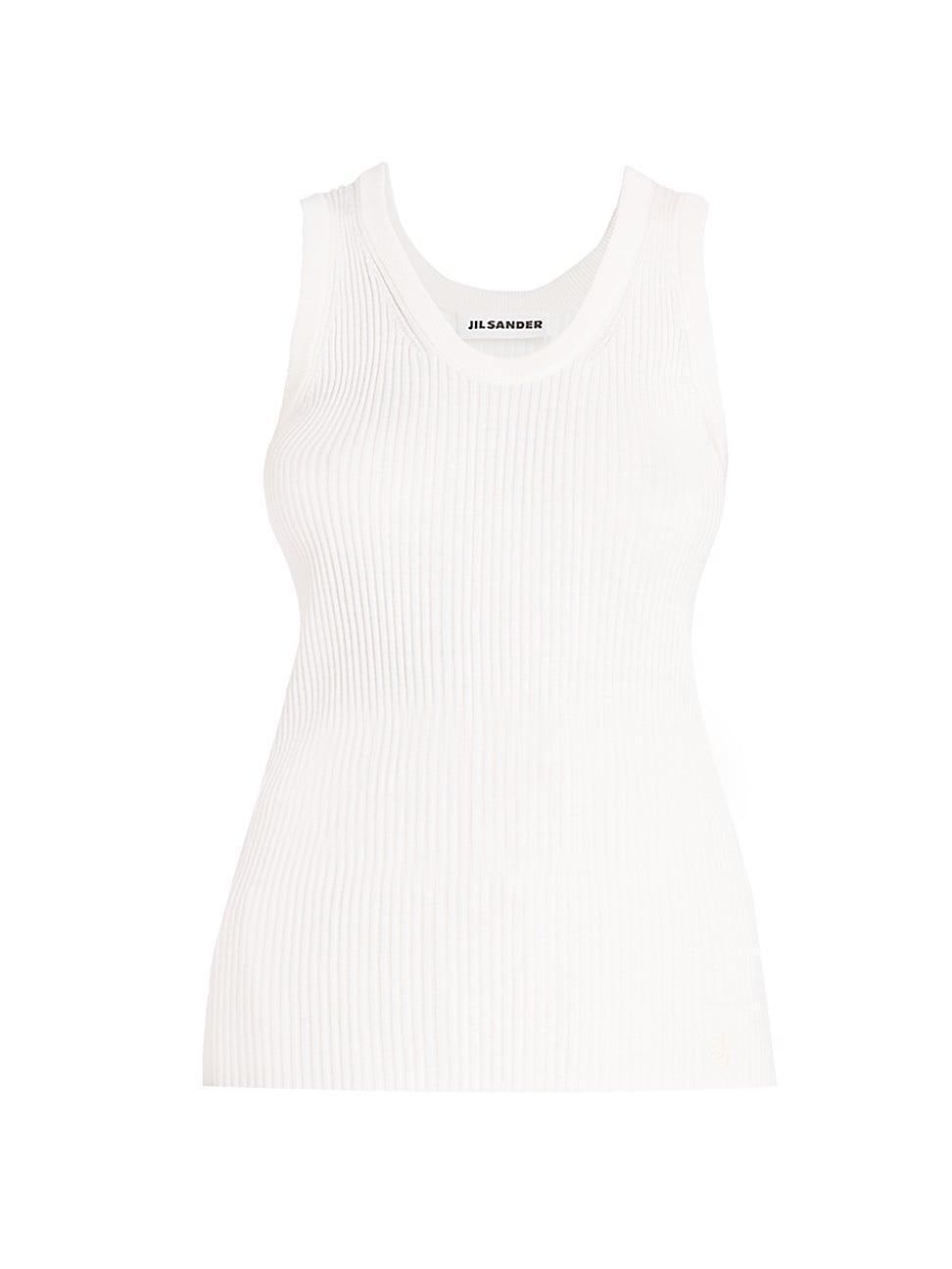 Womens Ribbed Scoopneck Tank Product Image