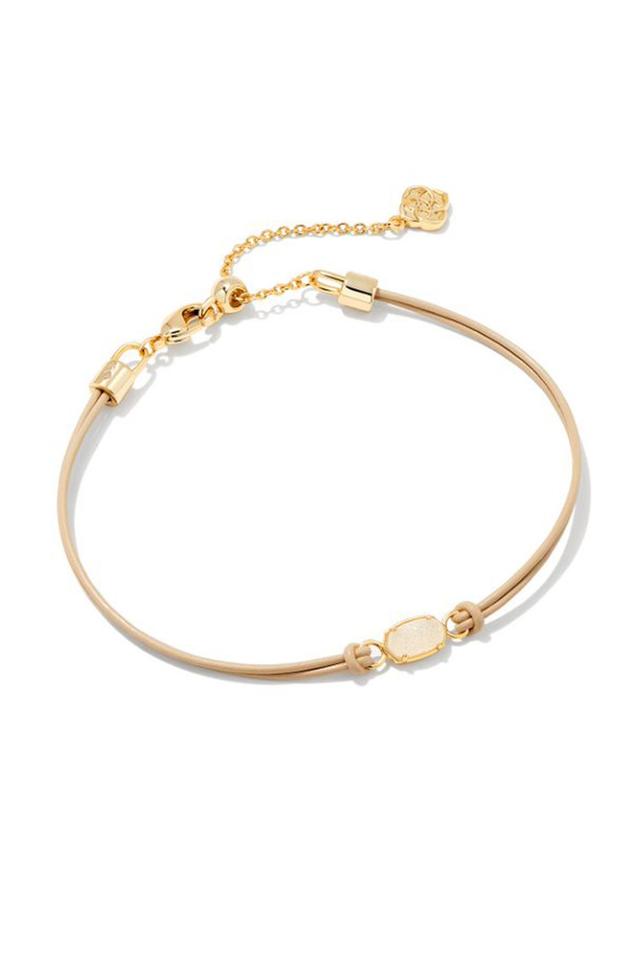 KENDRA SCOTT Emilie Gold Corded Bracelet Gold Iridescent Drusy Product Image